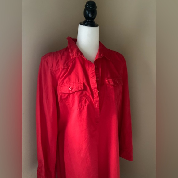 Red Cotton Dress-New - Picture 4 of 8